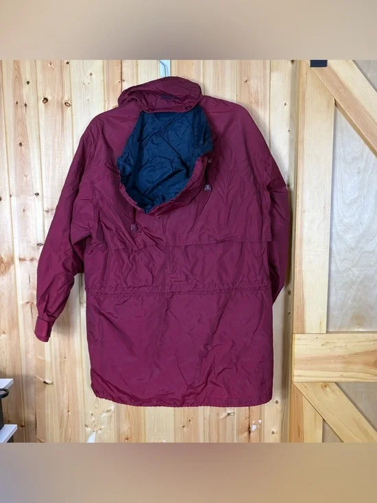 VTG WindRiver Nylon Jacket Womens Sz small Barn Outdoors Spring Rain retro flaws - Picture 3 of 16